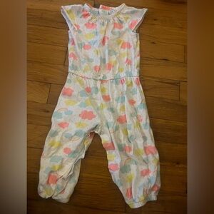 Carter's Pastel Cloud Print Kids Jumpsuit